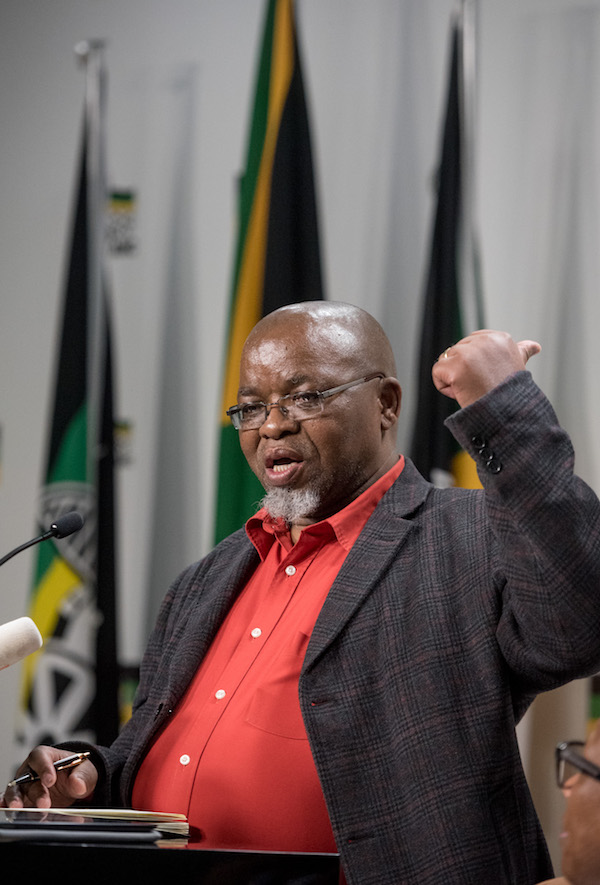 Secretary General of the ANC Gwede Mantashe speaks to the media during a press conference at Albert Luthuli House in Johannesburg on 29 May 2017. The conference comes after a weekend meeting of the NEC in which the possible recall of President Jacob Zuma was discussed. Picture: Yeshiel Panchia