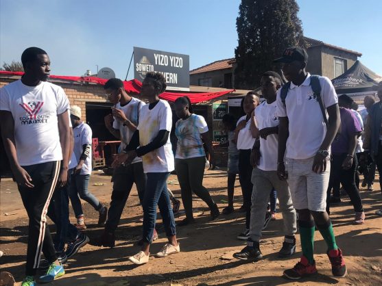 Scores of ECG Youth members and young people from Tembisa walk in different streets denouncing the use of drugs, 17 June 2019. Picture: Jonisayi Maromo / ANA