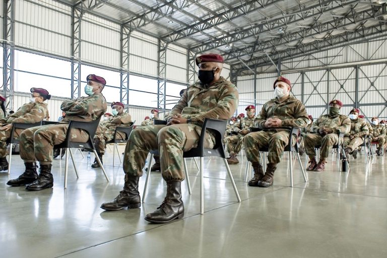 SANDF top brass front of the vaccination line The Citizen