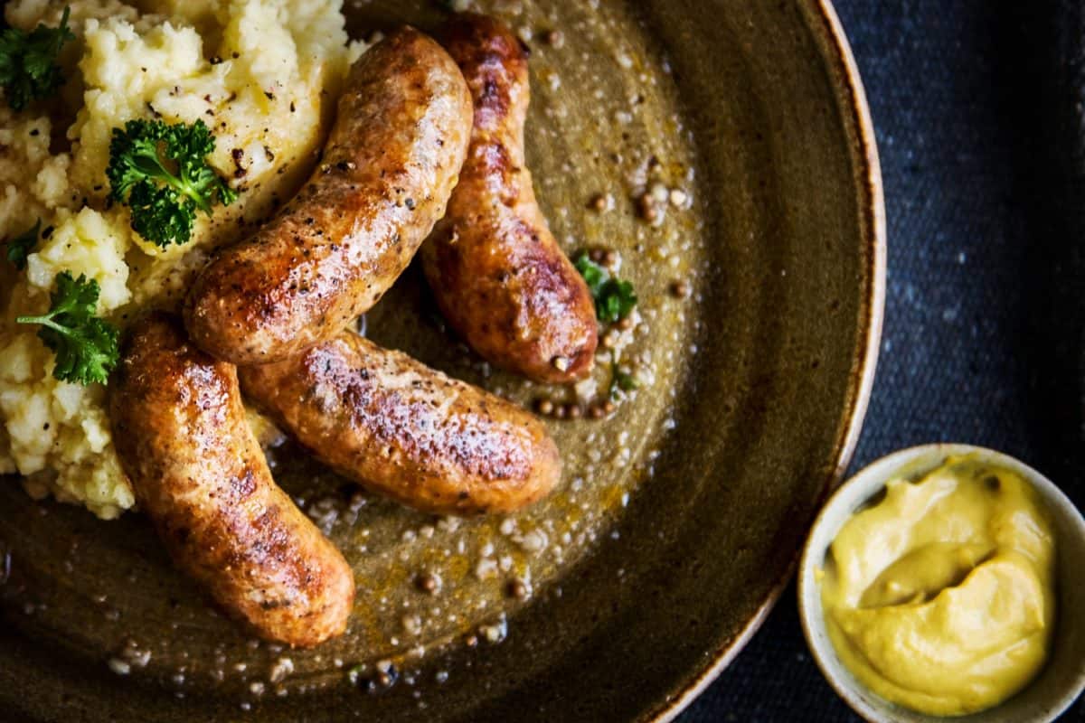 Recipe of the day Chorizo sausage with pumpkin and mash potato