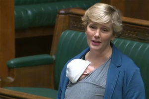 Breastfeeding British MP given parliamentary baby ban
