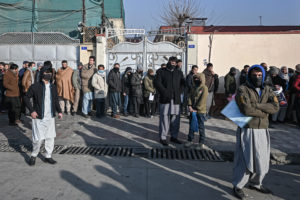 Hundreds queue for passports in bid to leave Afghanistan
