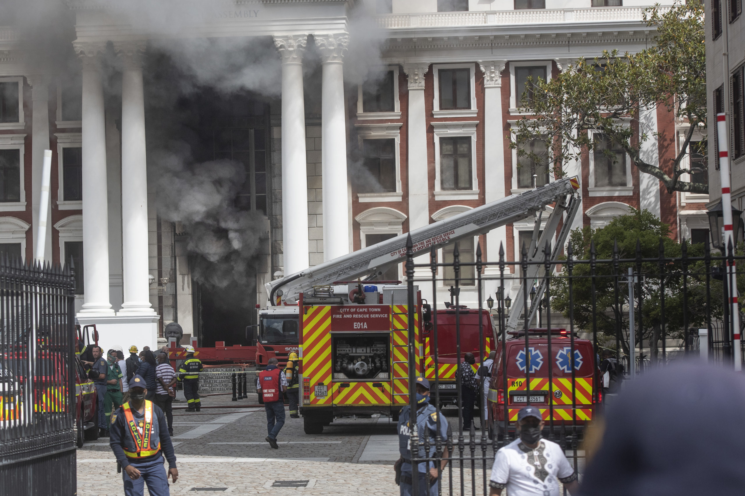 Parliament fire contained overnight, inspections for hotspots continue