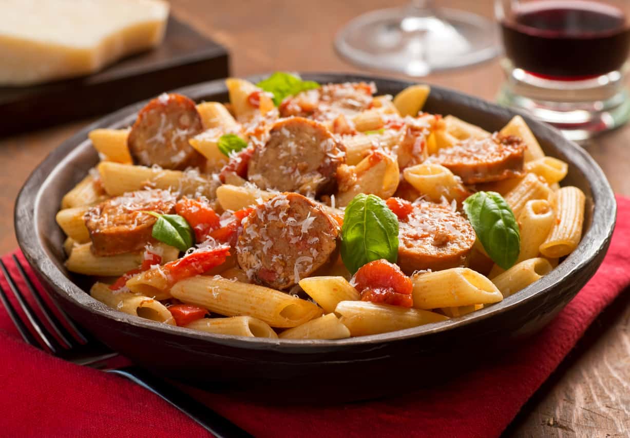 smoked sausage pasta