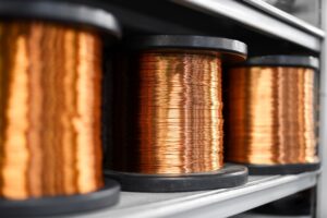 Coils of copper