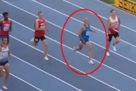 WATCH: 'Balls out, literally': Unruly penis makes athlete come last