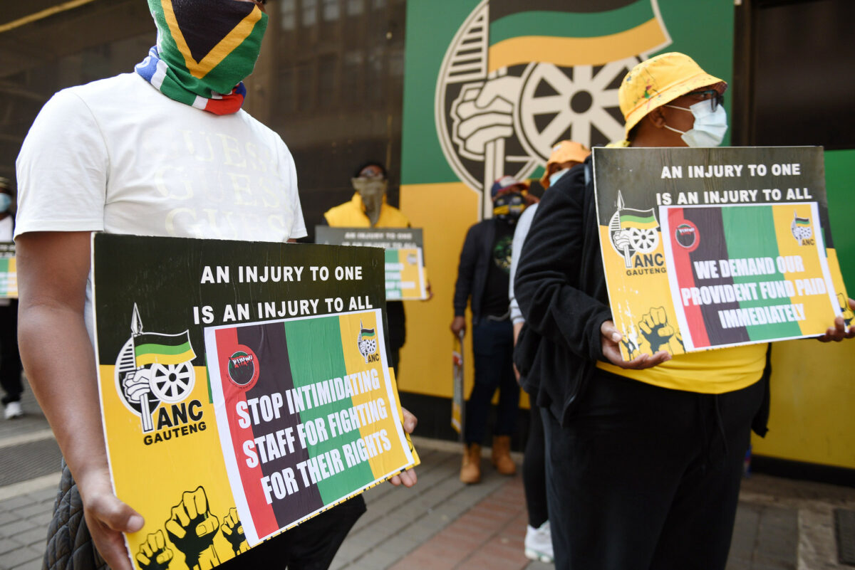 'We may up the tempo' ANC staff picket outside Luthuli House over