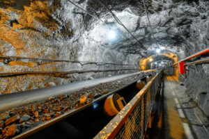 mining output declines