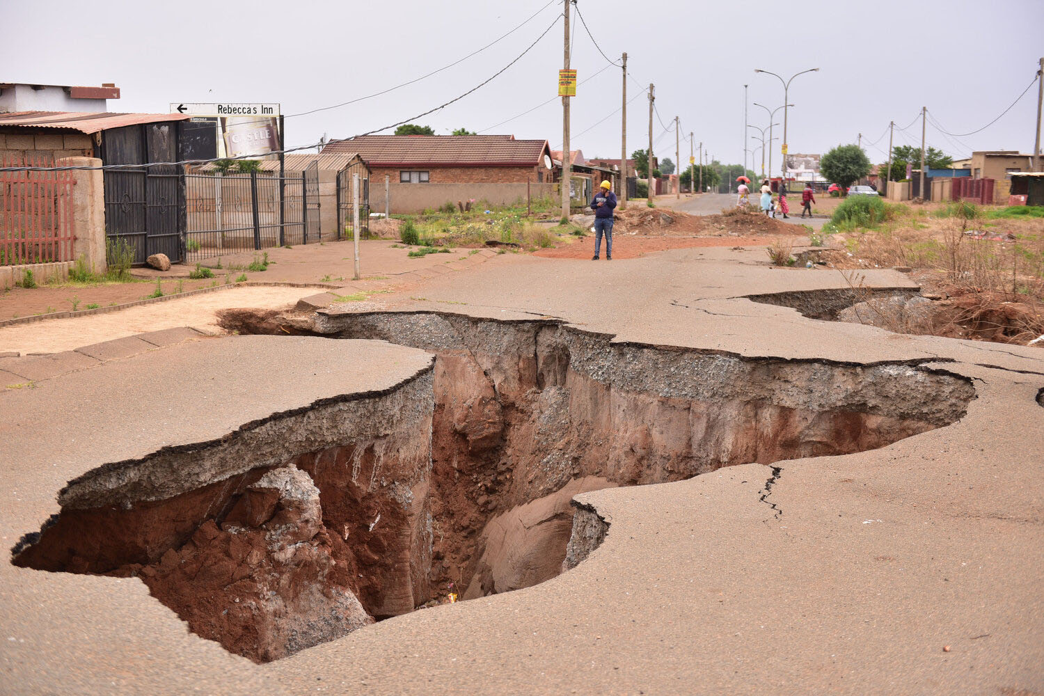 Sinkholes swallowing Khutsong force residents out of their homes