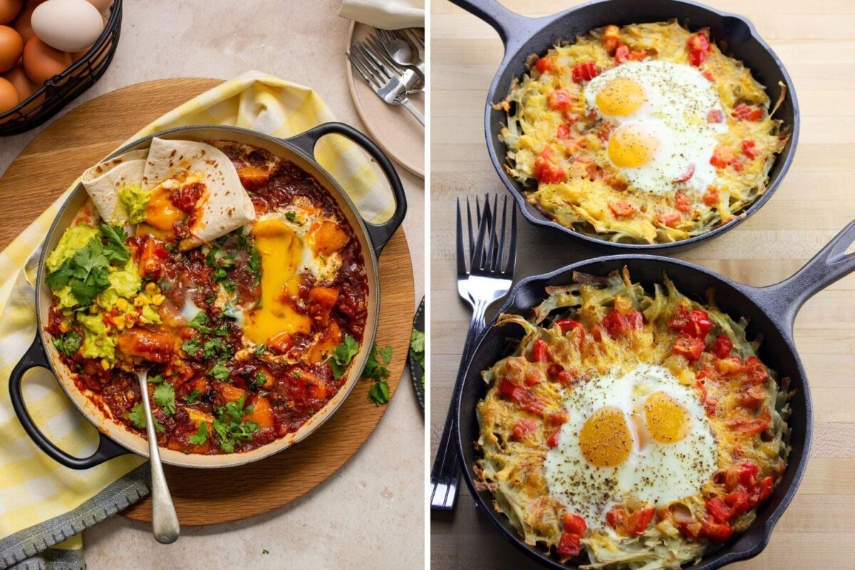 Two eggbased recipes that can double up as brekkie and dinner