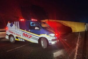 Truck accident on N3 near Orthamnn Road and New England Road.