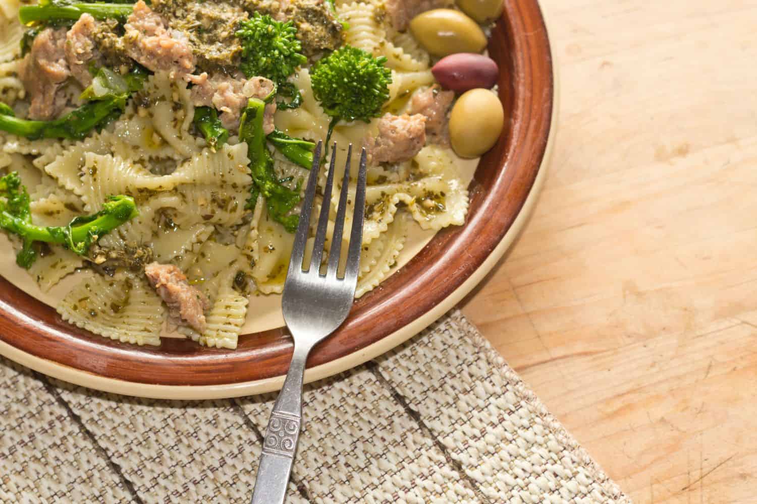 Recipe of the day Italian sausage bow tie pasta