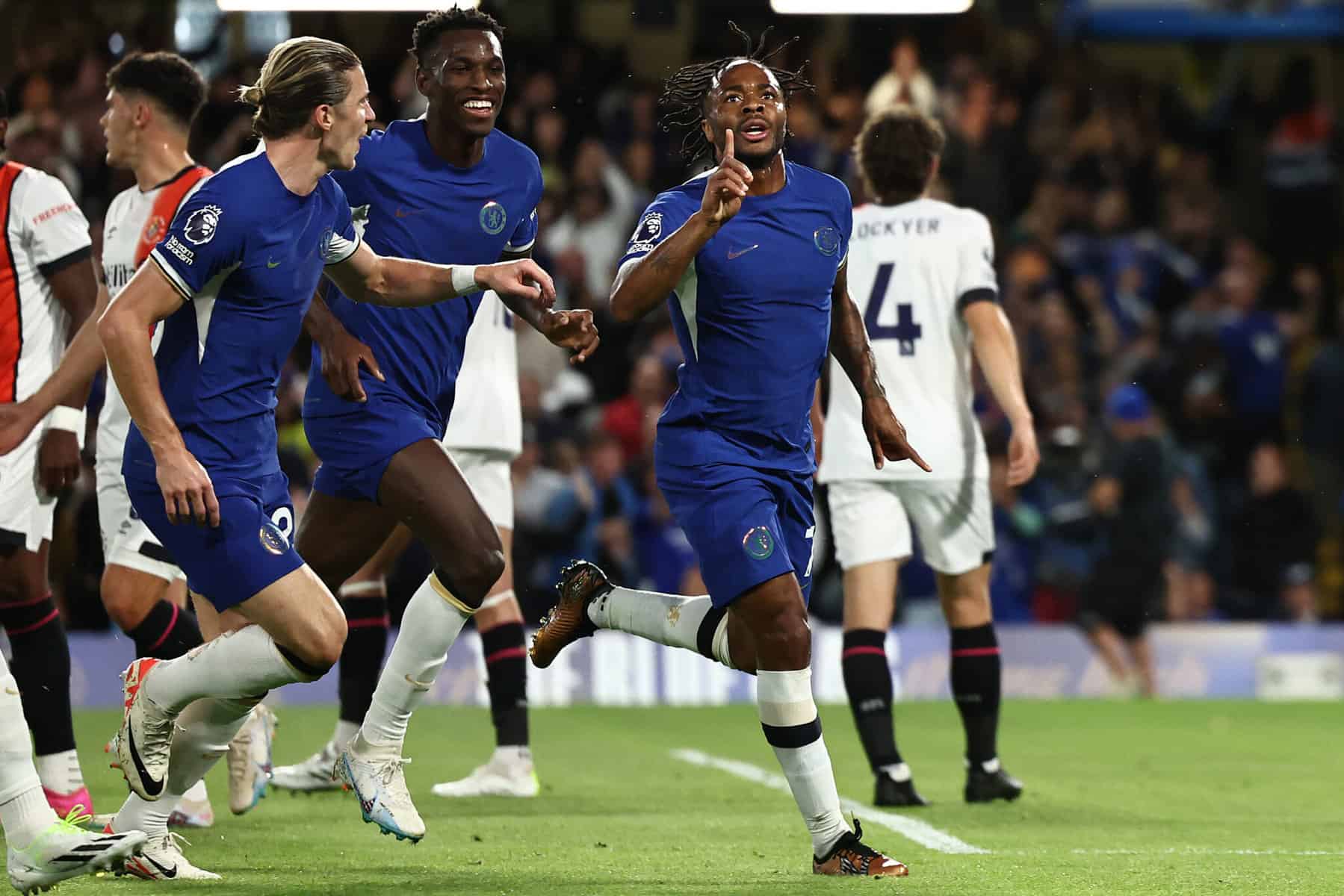 Sterling sparkles as Pochettino earns first Chelsea win