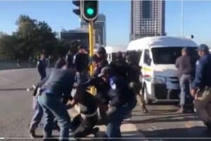 taxi strike violence saps cape town