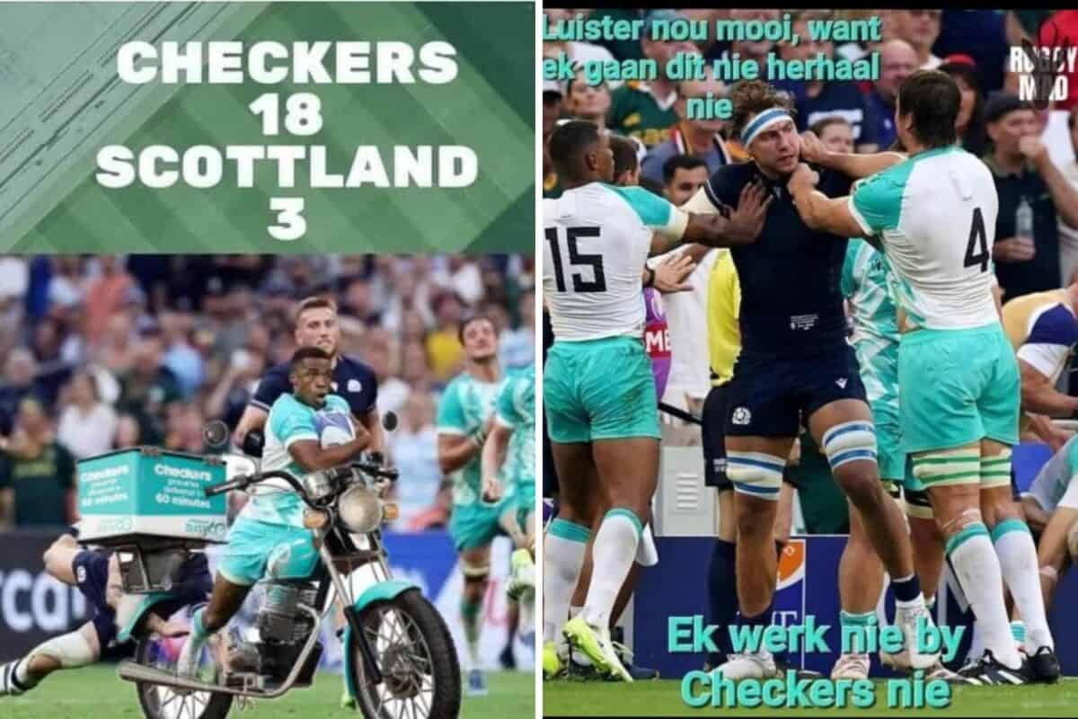 'Checkers guys' to deliver the trophy? Springboks’ blue kit the butt