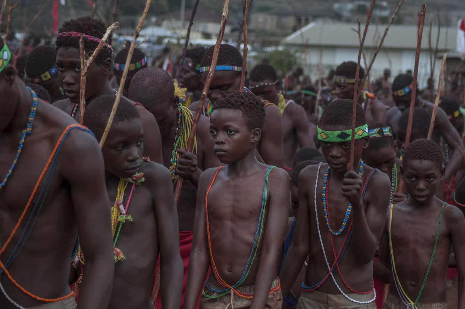 Funny Initiation Ceremony Aboriginal Boys Preparing For Initiation