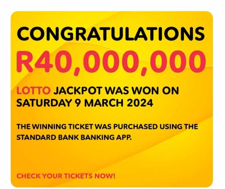 Banking app player bags R40 million Lotto jackpot The Citizen