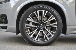 Hybrid Volvo SUV driven