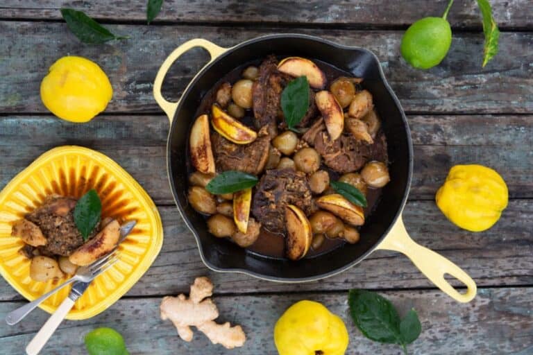 Recipe of the day Braised lamb neck with quinces