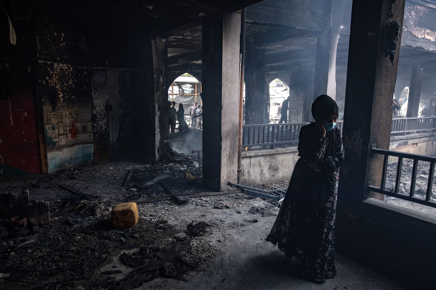 Aftermath of Israeli strike on Yaffa School in Gaza