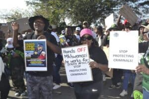 Protest in show of support for KZN police commissioner Nhlanhla Mkhwanazi