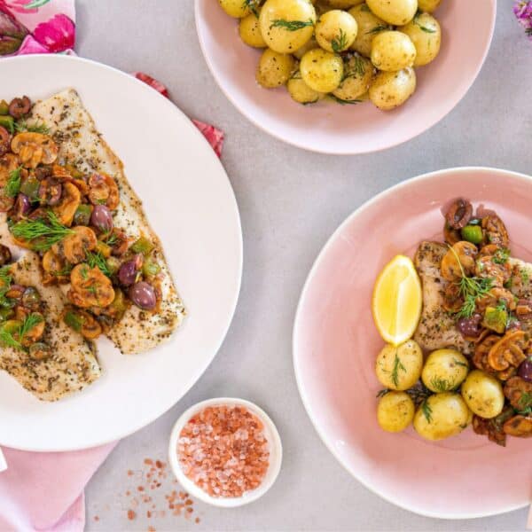 Recipe of the day:Baked fish with mushroom caponata, Picture supplied
