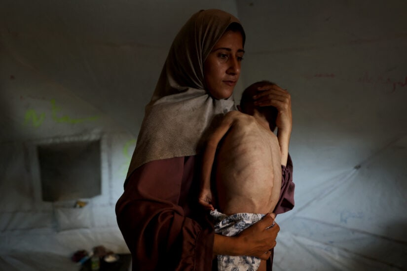 Children starve in Gaza as EU powers push ceasefire talks