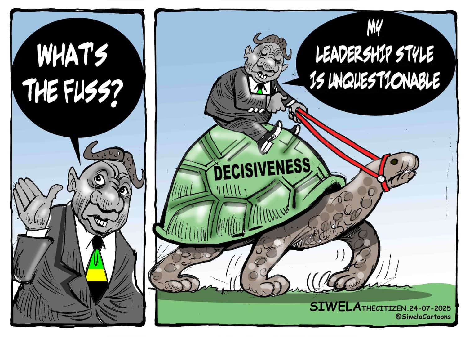 Cartoon Ramaphosa
