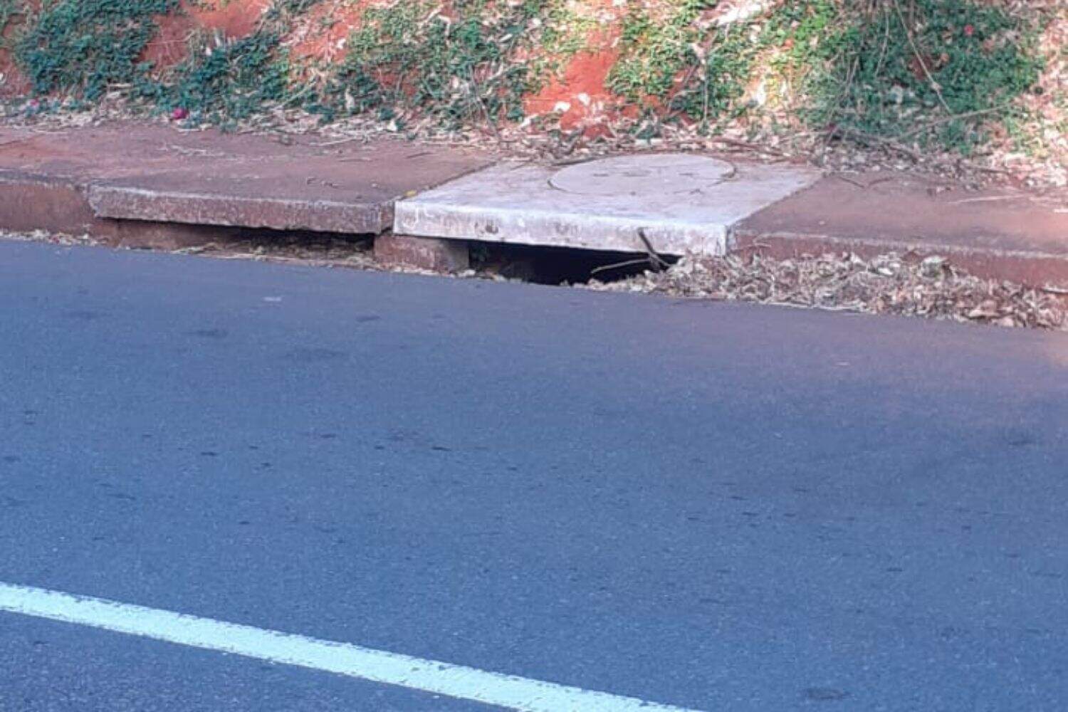 Storm water drain where the CCTV equipment and the foetus/ dead baby were allegedly dumped.