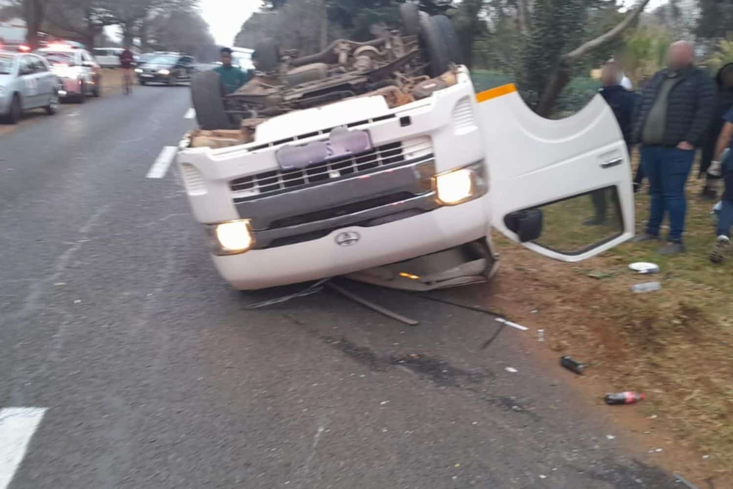 Drunk scholar transport driver causes accident
