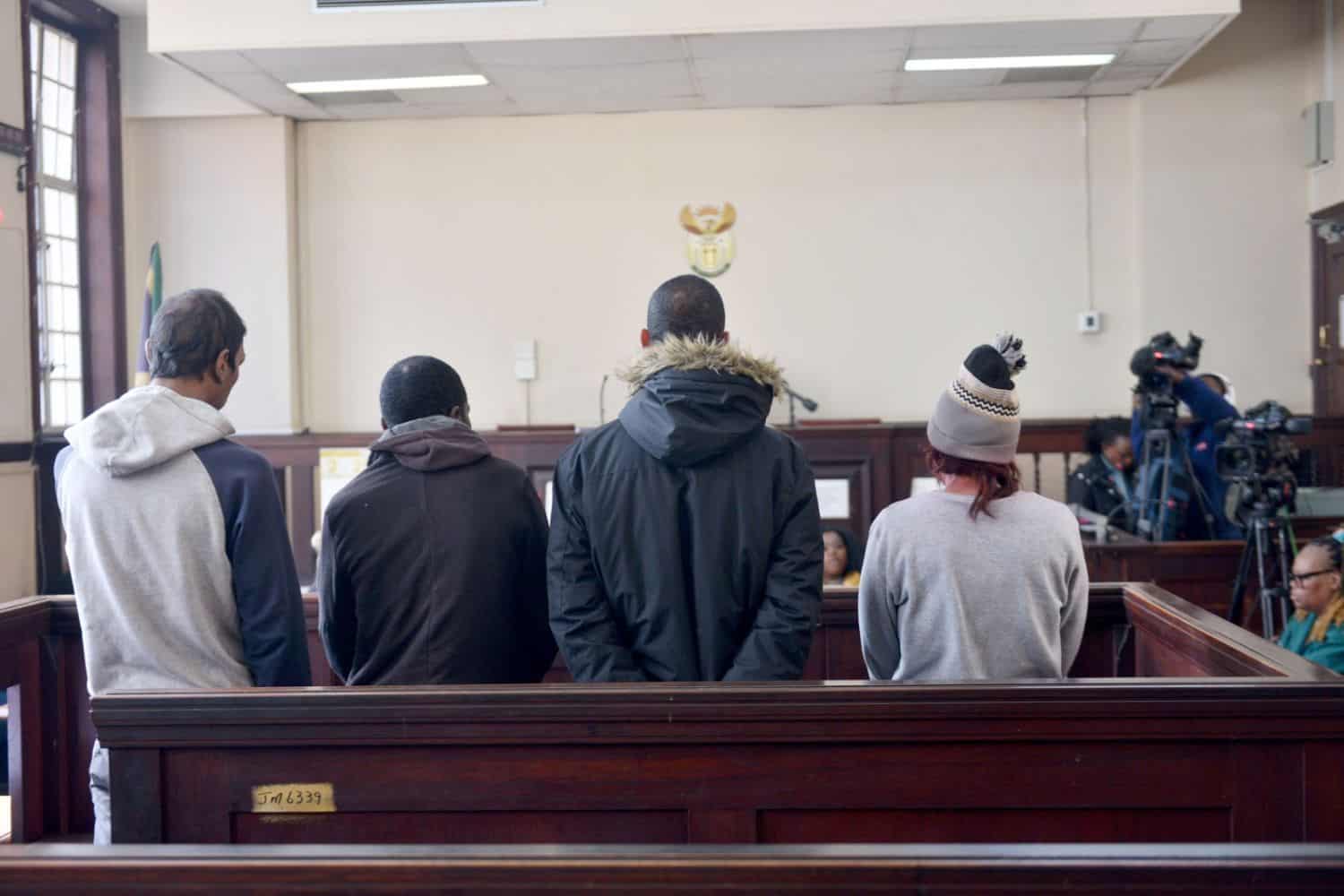 Nuclear resident and her friends after appearing at Johannesburg Magistrates court , 31 July 2025, for child abuse after a social media video showing a young boy smoking a bottleneck which her mother and three others are appearing in court for child abuse.