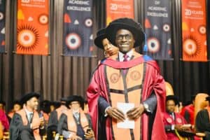 Malusi Gigaba graduating from UJ