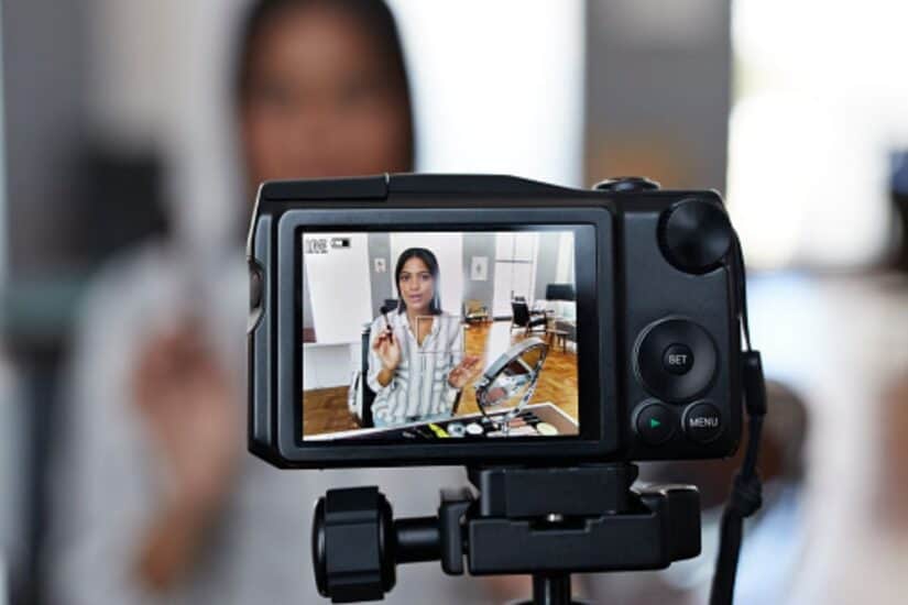 Content creator shooting herself