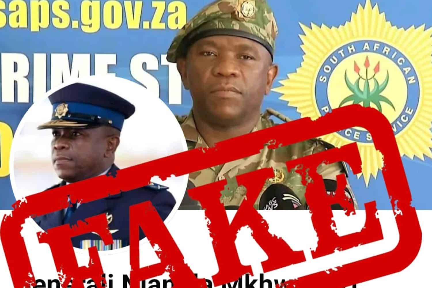 Police warn of fake social media accounts impersonting Mkhwanazi