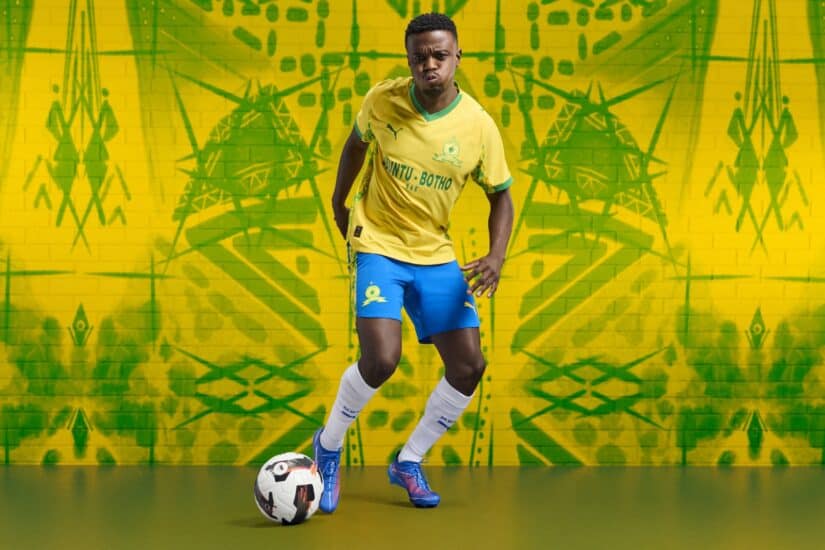 Sundowns unveil home and away kits for 2025/26 season