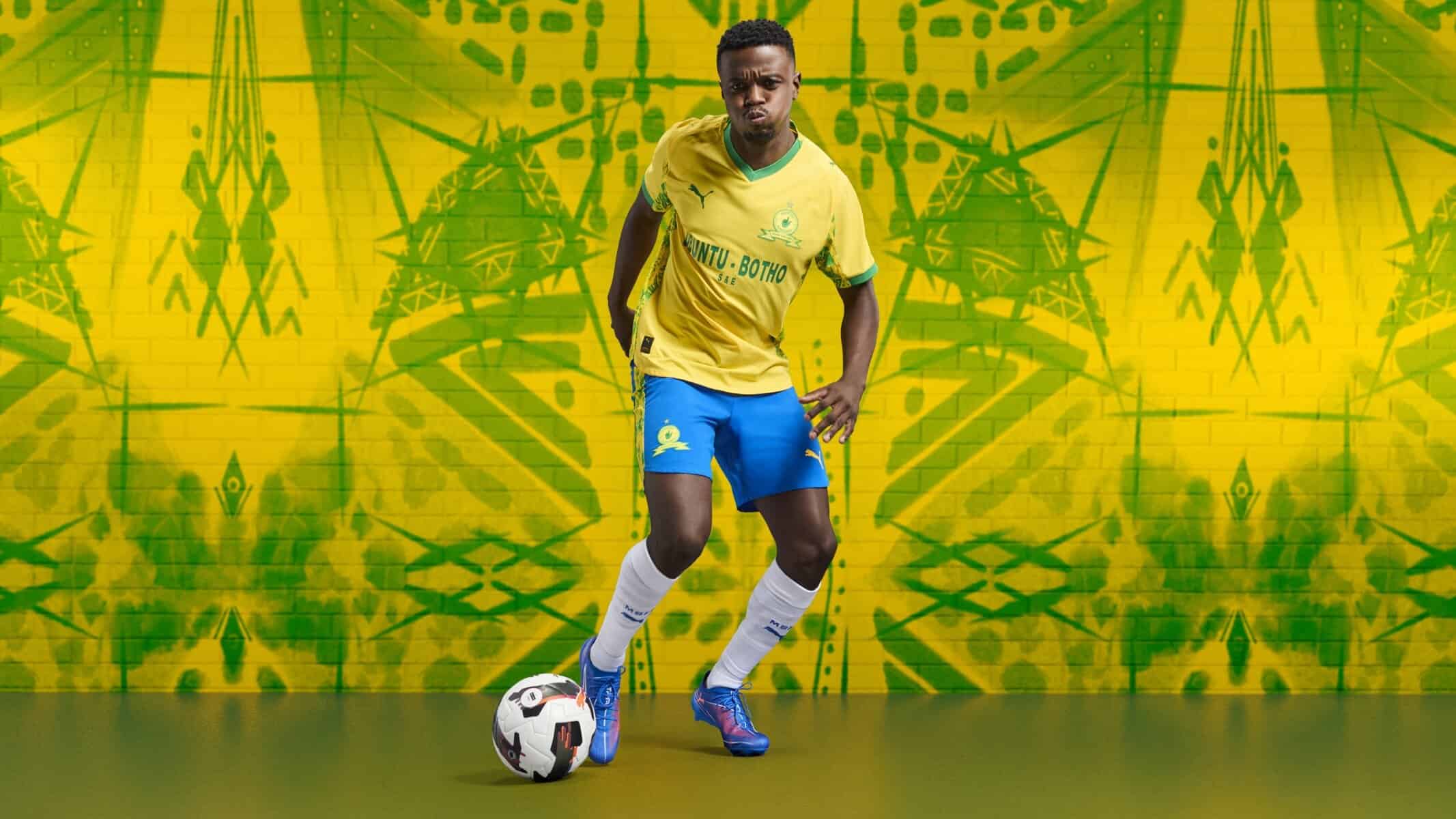 Sundowns unveil home and away kits for 2025/26 season