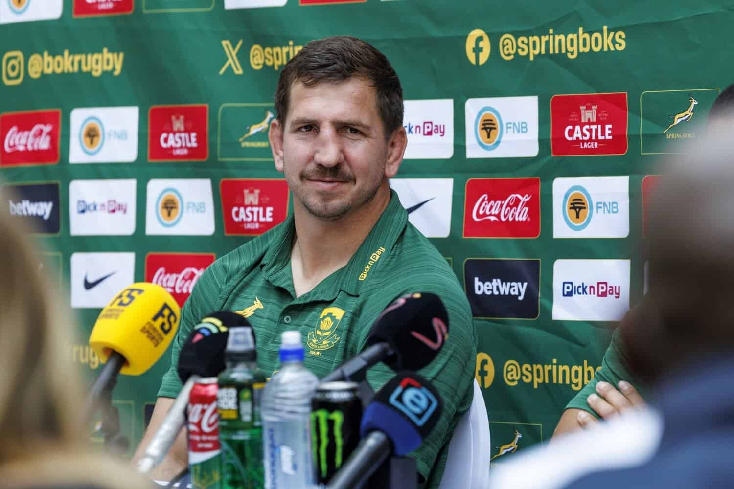 Springbok loose forward Kwagga Smith before Georgia