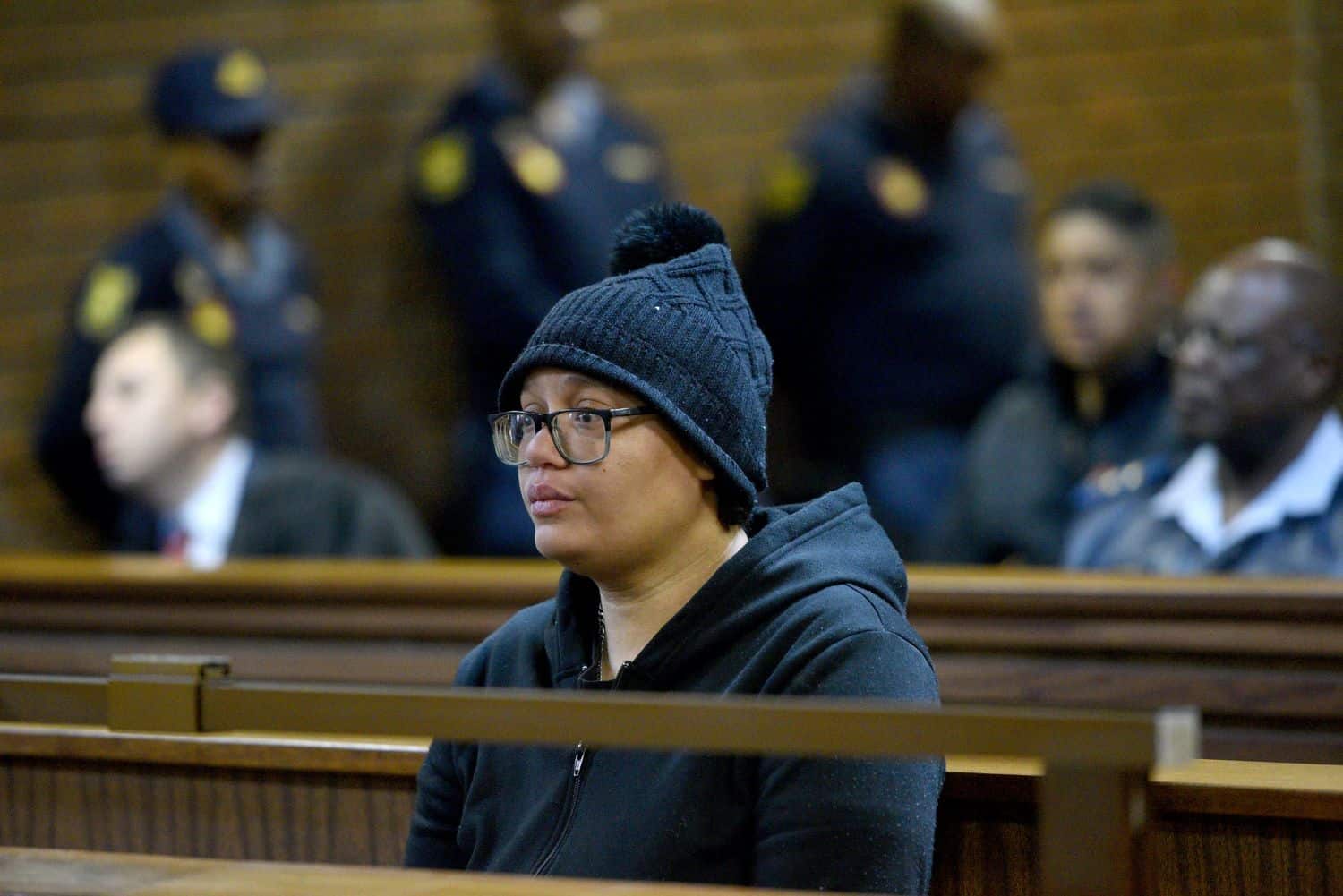 Tiffany Meek appears at the Roodepoort Magistrate's Court on 29 July 2025 for her bail application.  denied forthe murder charges of her 11 year old Jayden Lee Meek and attempting to defeat the course of justice. Picture :Nigel Sibanda/The Citizen