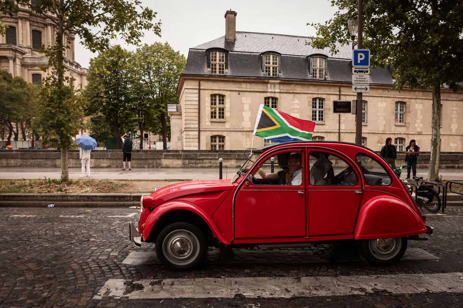 A vintage classic Citroen 2 CV car