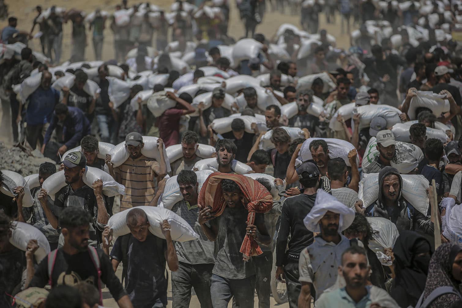 Aid enters Gaza Strip after Israel announces daily pause of hostilities