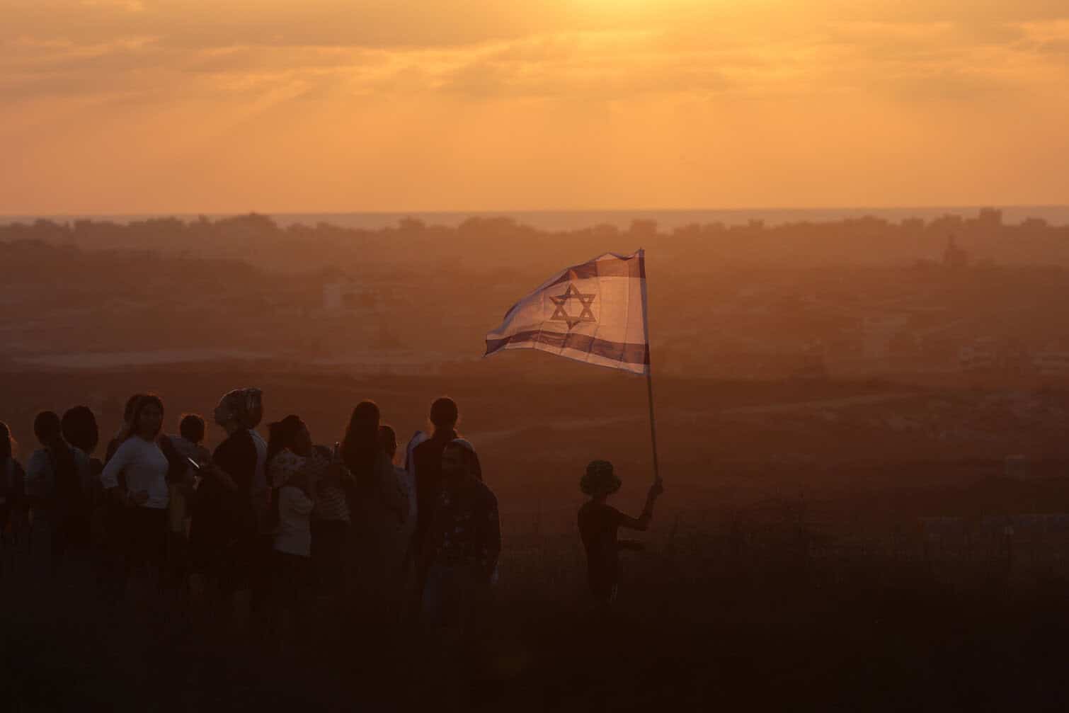 Israeli right-wing rally near the Gaza border in southern Israel