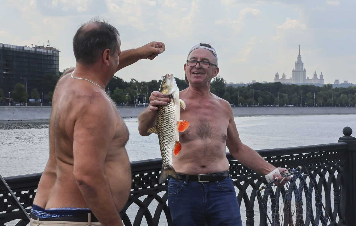 Fishing on the Moscow River