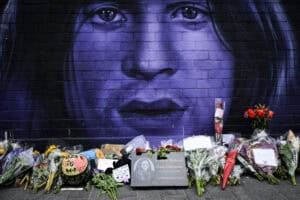 mural depicting late British singer-songwriter Ozzy Osbourne