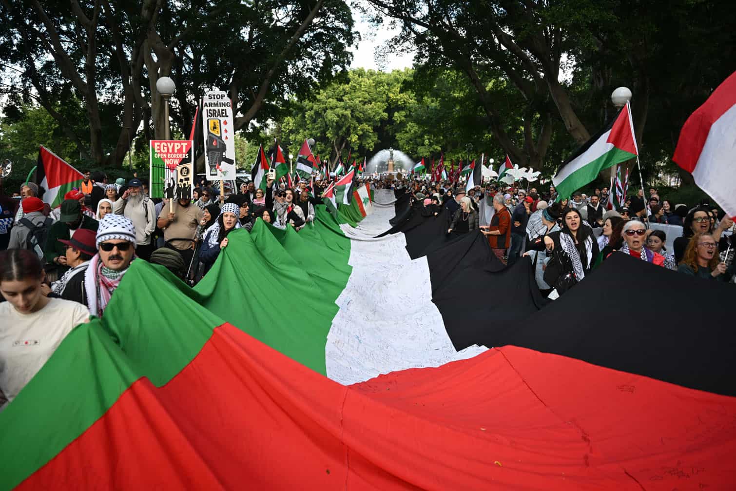 Rally in Sydney against the ongoing Israeli invasion of Gaza