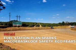 Road where petrol station is planned in Magoebaskloof, Limpopo