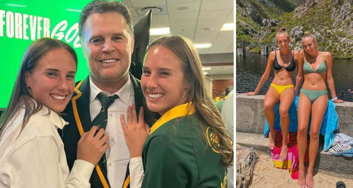 Rassie Erasmus  twin daughters  