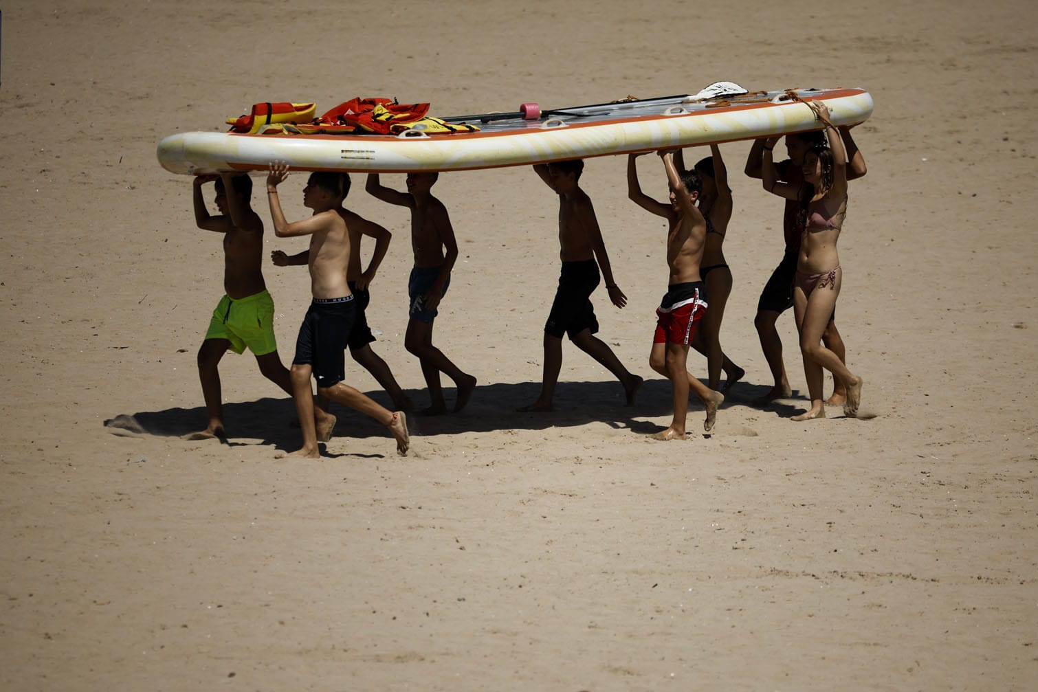 A heat wave hit Spain