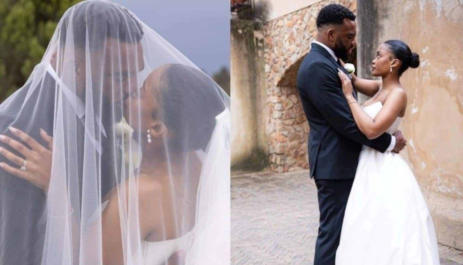 Springbok player Vincent Tshituka wedding day wife katlego Monare
