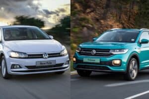 VW Polo and T-Cross comparison hatchback vs crossover
