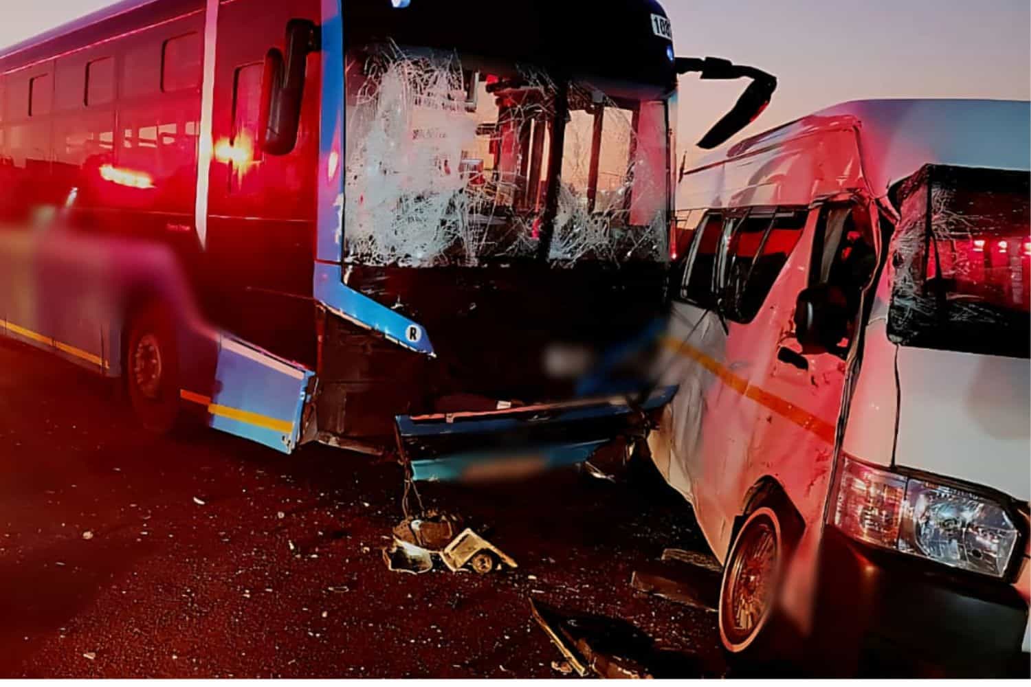Several injured after bus and taxi collide in KZN